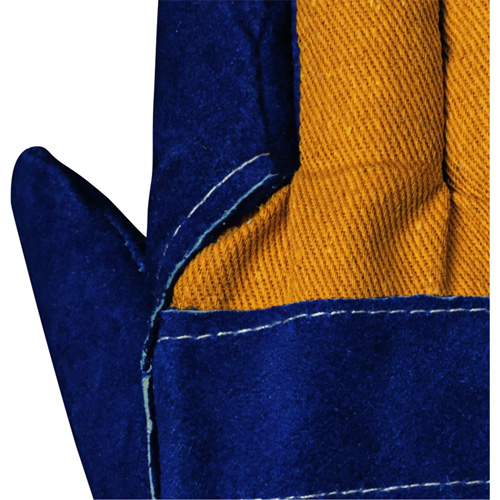 630 Gants d'appareilleur isol&eacute;s bleus, Taille unique, Paume en Cuir de vache refendu, Doublure en Boa Canadian Safety Group Inc.