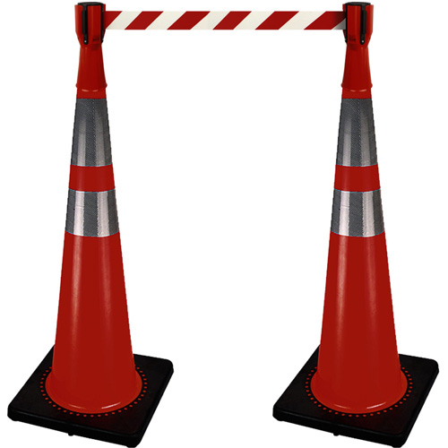 2308 Traffic Cone Topper with 10' Barricade Tape Canadian Safety Group Inc.