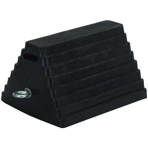 298 Double-Sided Wheel Chock, 6" x 8", Black Canadian Safety Group Inc.