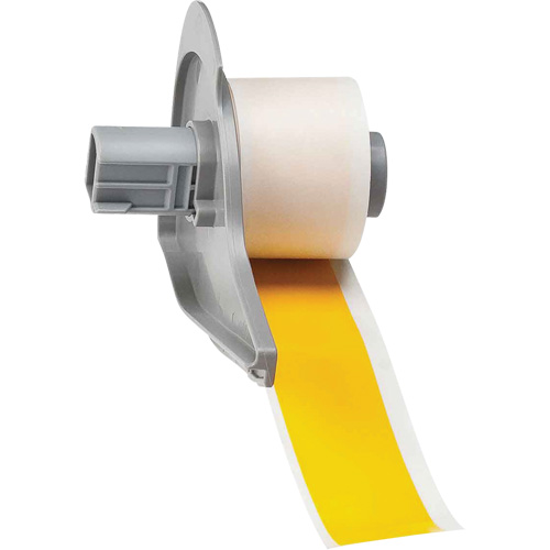 All-Weather Permanent Adhesive Label Tape, Vinyl, Yellow, 1" Width Canadian Safety Group Inc.