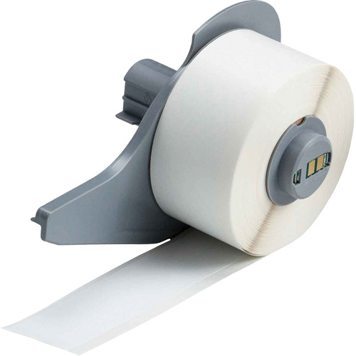 All-Weather Permanent Adhesive Label Tape, Vinyl, White, 1" Width Canadian Safety Group Inc.