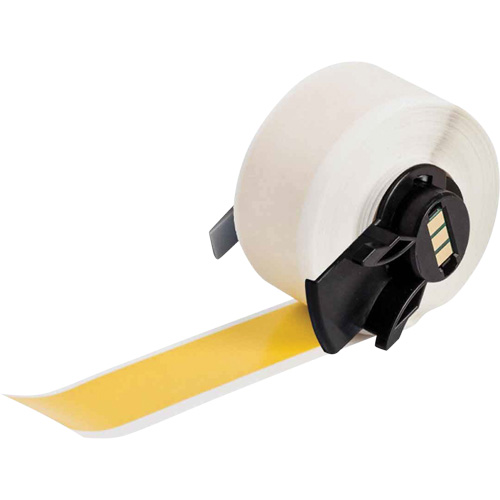 Multi-Purpose Label Tape, Vinyl, Yellow, 1.9" Width Canadian Safety Group Inc.
