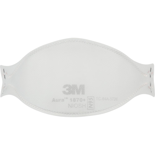 Appareil de protection respiratoire contre les particules pour soins de sant&eacute; et masque chirurgical 1870+ Aura, N95, Certifi&eacute; NIOSH/Homologu&eacute; FDA Canadian Safety Group Inc.