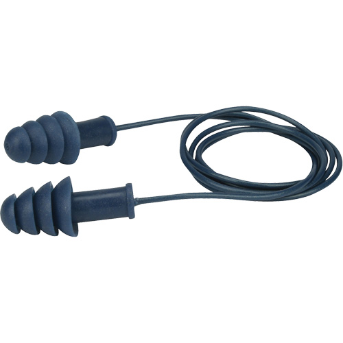 Metal-Detectable Reusable TPR Earplugs, Corded, Bulk - Box, 27 dB NRR, One-Size Canadian Safety Group Inc.