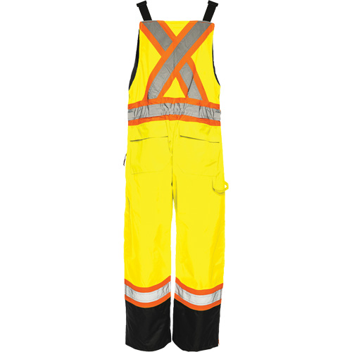 TO1 Winter Traffic Overalls, Polyester, Small, Black/High Visibility Lime-Yellow Canadian Safety Group Inc.