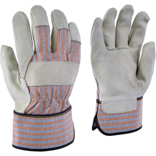 Gants de travail ray&eacute;s 24-61, T-petit, Paume en Cuir fleur de vache Canadian Safety Group Inc.