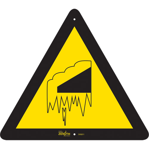 Falling Snow/Ice CSA Standard Safety Sign, 12" x 12", Aluminum, Pictogram Canadian Safety Group Inc.