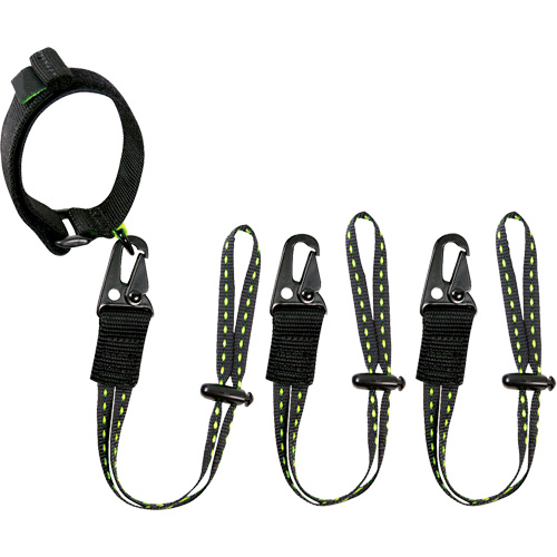 GearLink Wrist Lanyard with Interchangeable Ends, Fixed Length, Hook & Loop/Loop Canadian Safety Group Inc.