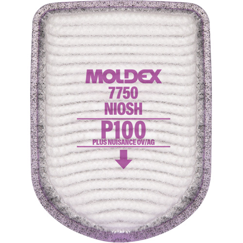 Filtre pour respirateur semi-rectangulaire, Filtre contre les particules avec suppresion de vapeurs nuisibles, Vapeurs organiques/Gaz acides/P100 Canadian Safety Group Inc.