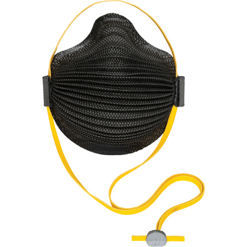 AirWave M Series Black Disposable Masks with SmartStrap&reg; & Full Foam Flange, N95, NIOSH Certified, Medium/Large Canadian Safety Group Inc.