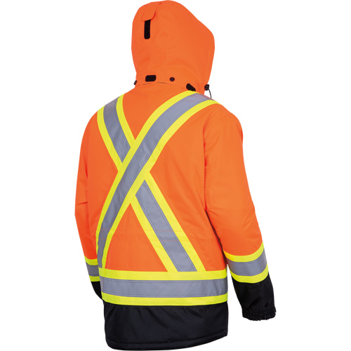 5407 Waterproof Insulated Heated Safety Jacket, Men's, Small, High-Visibility Orange Canadian Safety Group Inc.