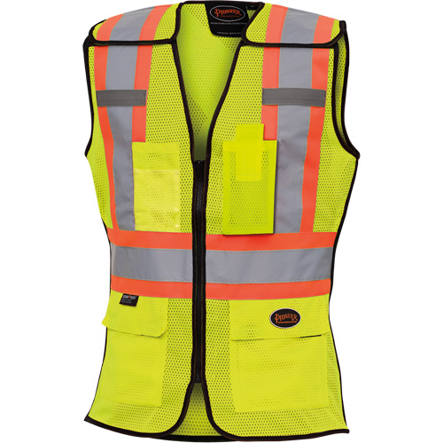 489 Veste de s&eacute;curit&eacute; d&eacute;tachable haute visibilit&eacute;, Jaune lime haute visibilit&eacute;, T-petit, Polyester Canadian Safety Group Inc.