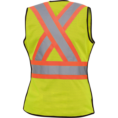 489 Veste de s&eacute;curit&eacute; d&eacute;tachable haute visibilit&eacute;, Jaune lime haute visibilit&eacute;, T-petit, Polyester Canadian Safety Group Inc.