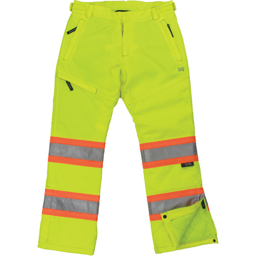 Pantalon de s&eacute;curit&eacute; isolant et extensible pour femmes, Polyester, T-Grand, Jaune lime haute visibilit&eacute; Canadian Safety Group Inc.