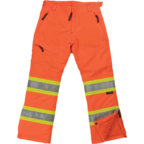 Pantalon de s&eacute;curit&eacute; isolant et extensible pour femmes, Polyester, Petit, Orange haute visibilit&eacute; Canadian Safety Group Inc.