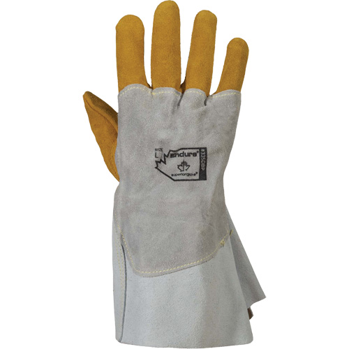 Gants de soudage 335DBP Endura, Cuir de vache refendu/Cuir d'&eacute;lan refendu, Taille Petit Canadian Safety Group Inc.
