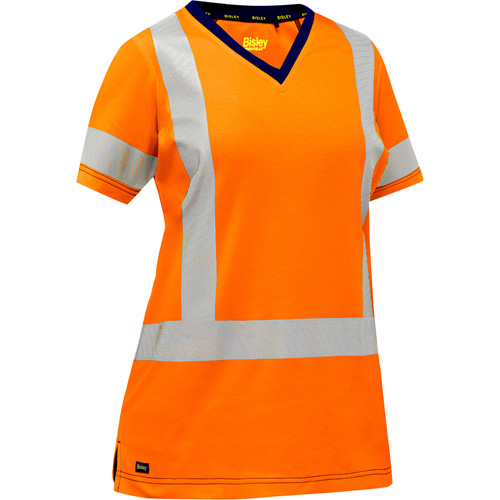 Bisley&reg; Women's X-Back Short Sleeve Shirt, Poly-Cotton, Small, High Visibility Orange Canadian Safety Group Inc.