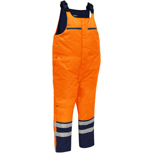 Salopette pour le froid extr&ecirc;me Bisley, Polyester, Petit, Orange haute visibilit&eacute; Canadian Safety Group Inc.