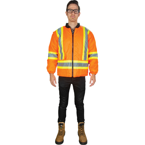 Waterproof 7-in-1 Winter Parka, High Visibility Orange, Large Canadian Safety Group Inc.