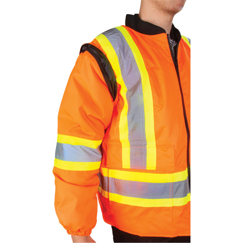 Waterproof 7-in-1 Winter Parka, High Visibility Orange, Large Canadian Safety Group Inc.