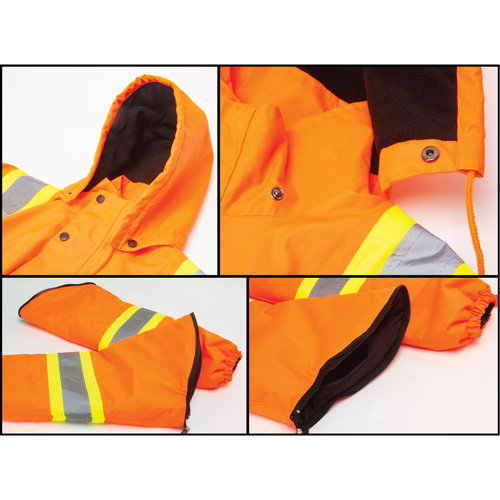 Waterproof 7-in-1 Winter Parka, High Visibility Orange, Large Canadian Safety Group Inc.