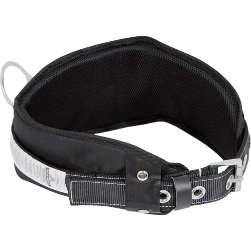 WB-6010-S Dispositif de retenue de s&eacute;curit&eacute; avec ceinture &agrave; un anneau en D et support lombaire rembourr&eacute; - Petit Canadian Safety Group Inc.