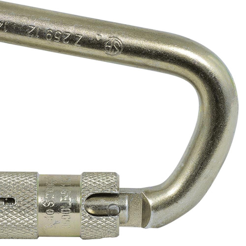 CP-03015-1 Zinc Plated Carabiner with 1" Gate Opening, Steel Canadian Safety Group Inc.