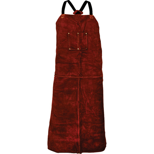 Tillman&reg; 3842 Cowhide Apron, Bib, 42" L, Brown Canadian Safety Group Inc.