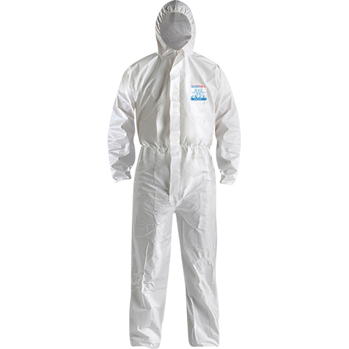 CoverMe XP1800  Type 5/6 Coveralls with Hood, Medium, White, Microporous Canadian Safety Group Inc.
