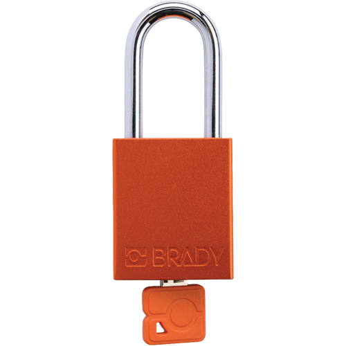 Cadenas de verrouillage de s&eacute;curit&eacute; Velocity Plus, Orange, Cl&eacute;s identiques, Aluminium, Largeur de 1-1/2" Canadian Safety Group Inc.