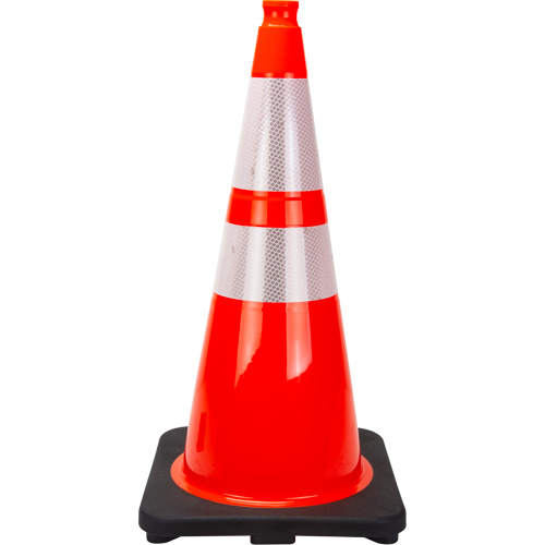 Premium Traffic Cone, 28", Orange, 4" & 6" Reflective Collar(s) Canadian Safety Group Inc.
