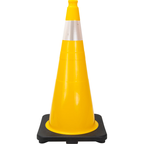 Premium Traffic Cone, 28", Yellow, 4" Reflective Collar(s) Canadian Safety Group Inc.