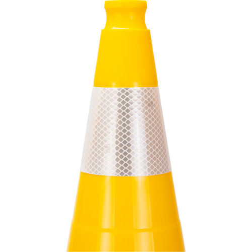 Premium Traffic Cone, 28", Yellow, 4" Reflective Collar(s) Canadian Safety Group Inc.