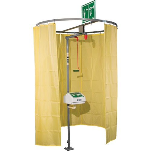 Rideau de s&eacute;curit&eacute; pour douche mont&eacute; sur tube Canadian Safety Group Inc.