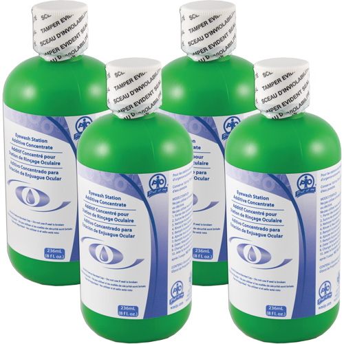 Additive to Preserve Water in Self-Contained Emergency Eye Wash Stations, Canada, 4 Pack, 8 oz. Canadian Safety Group Inc.