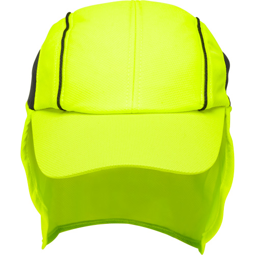 Chapeaux de refroidissement avec voiles pour le cou, Lime haute visibilit&eacute; Canadian Safety Group Inc.
