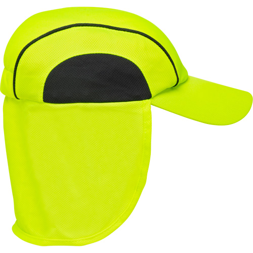 Chapeaux de refroidissement avec voiles pour le cou, Lime haute visibilit&eacute; Canadian Safety Group Inc.