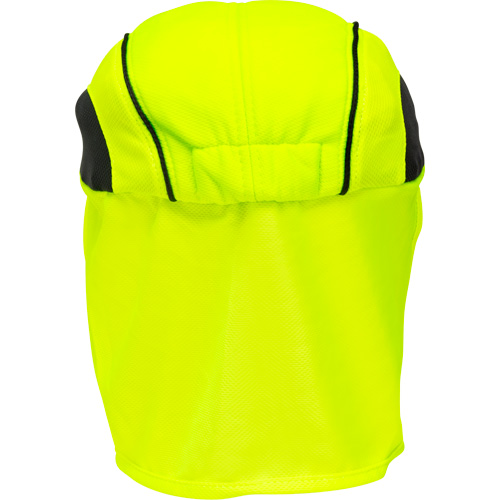 Chapeaux de refroidissement avec voiles pour le cou, Lime haute visibilit&eacute; Canadian Safety Group Inc.