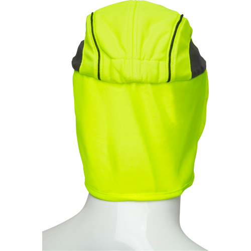 Chapeaux de refroidissement avec voiles pour le cou, Lime haute visibilit&eacute; Canadian Safety Group Inc.