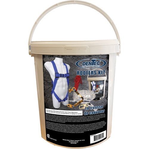 ECO Roofer's Kit with 50' Rope, CSA Certified, Class A, Large/Medium/X-Large, 310 lbs. Cap. Canadian Safety Group Inc.