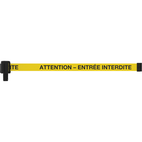 Banni&egrave;re PLUS, Attention - Entr&eacute;e Interdite, 15', Ruban Noir et jaune Canadian Safety Group Inc.