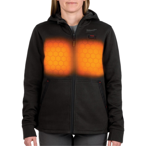 M12 Heated Hoodie with Battery, Women's, Medium, Black, Poly-Cotton Canadian Safety Group Inc.