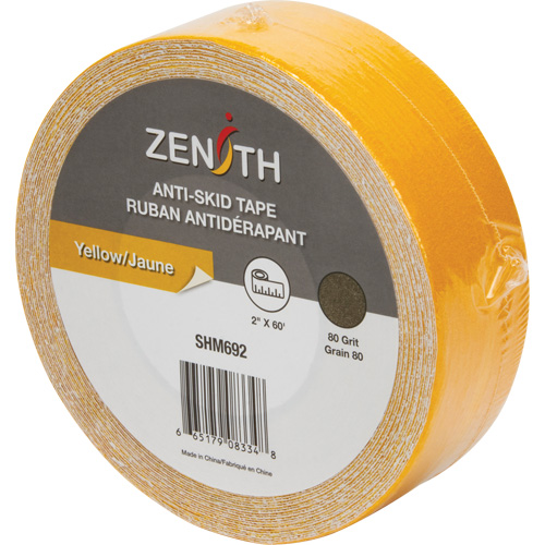 Anti-Skid Tape, 2" x 60', Yellow Canadian Safety Group Inc.