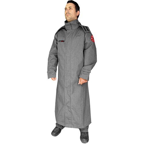 CoreMAX FR 52" Jacket with Attached Hood, Large, Grey Canadian Safety Group Inc.