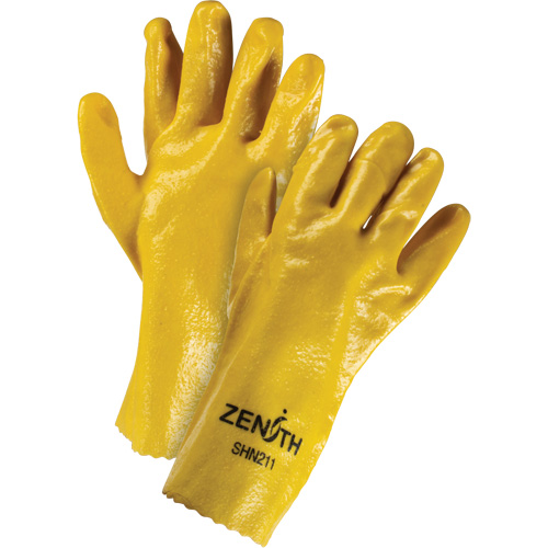 Rough-Finish Chemical-Resistant Gloves, Size 9, 12" L, PVC, Interlock Inner Lining, 47-mil Canadian Safety Group Inc.