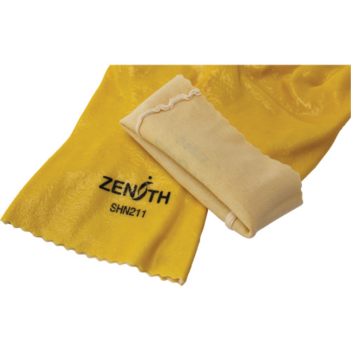 Rough-Finish Chemical-Resistant Gloves, Size 9, 12" L, PVC, Interlock Inner Lining, 47-mil Canadian Safety Group Inc.