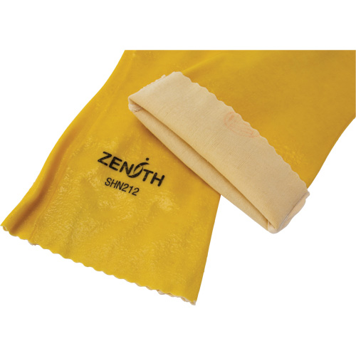 Gants &agrave; fini rugueux et r&eacute;sistants aux produits chimiques, Taille 9, 14" lo, PVC, Doublure en Interlock, 47-mil Canadian Safety Group Inc.