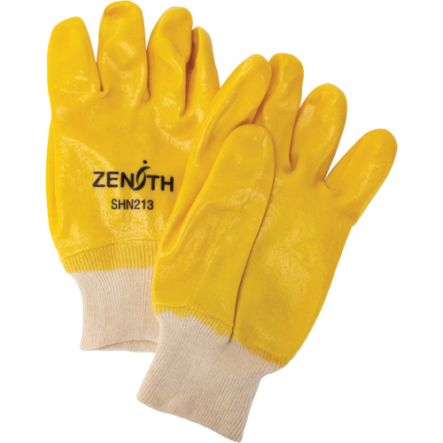 Gants &agrave; fini rugueux et r&eacute;sistants aux produits chimiques, Taille 9, 10" lo, PVC, Doublure en Interlock, 47-mil Canadian Safety Group Inc.