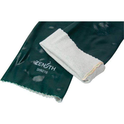Double Dipped Green Gloves, 18" L, PVC, Cotton Jersey Inner Lining, 70-mil Canadian Safety Group Inc.
