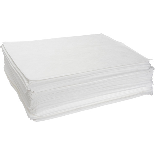 Meltblown Sorbent Pads, Oil Only, 15" x 19", 14 gal. Absorbancy Canadian Safety Group Inc.